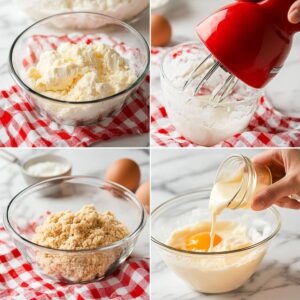 Creaming butter and sugar with egg and buttermilk for Amish cinnamon bread