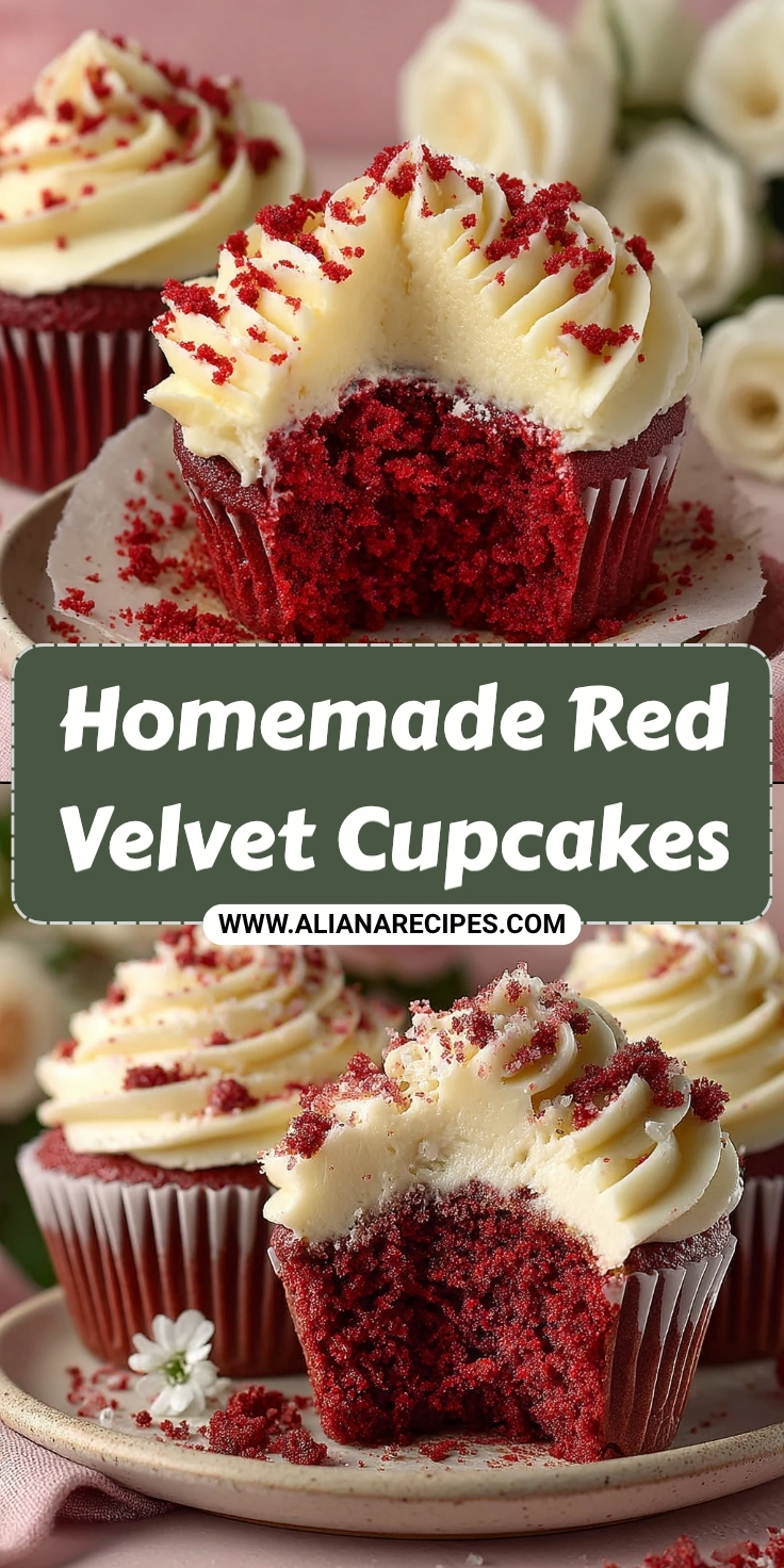 Red Velvet Cupcakes: Homemade Red Velvet Cupcakes The perfect recipe for a soft, velvety red cupcake with classic white cream cheese frosting.